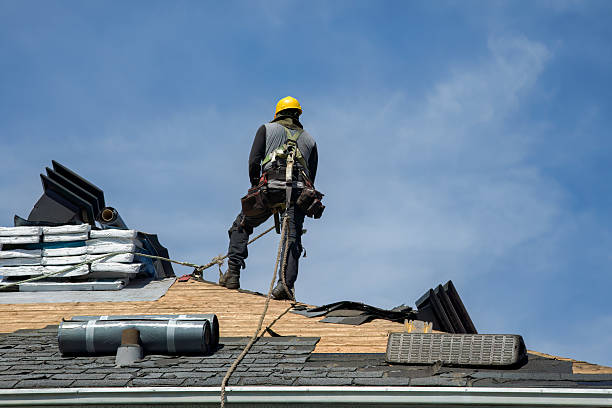 Professional Gutter Installation technician working in Industry, IL